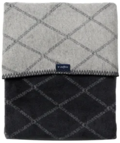 Zaffiro Antraciet & Grijs Ruitjes 75 X 100 Cm Wiegdeken 40795