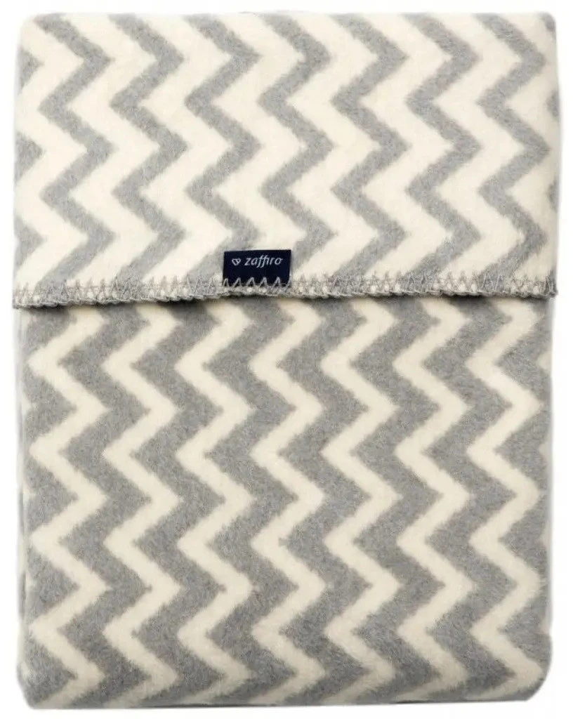 Zaffiro Grijs & Ecru Zigzag 75 X 100 Cm Wiegdeken 40771 1 Zaffiro Grijs & Ecru Zigzag 75 X 100 Cm Wiegdeken 40771