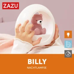 Zazu Billy Beer Paars Nachtlampje ZA-BILLY-03 -LiefjesHoek Verkoop zazu billy beer paars nachtlampje za billy 03 5